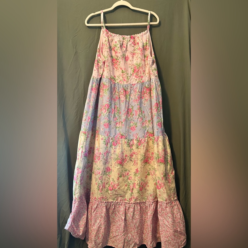 Shabby Chic Pink Floral Skirt